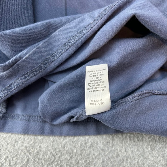 Athleta Organic Cotton Racerback Tank Dress Blue Empire Waist Womens Size Medium - Picture 9 of 11